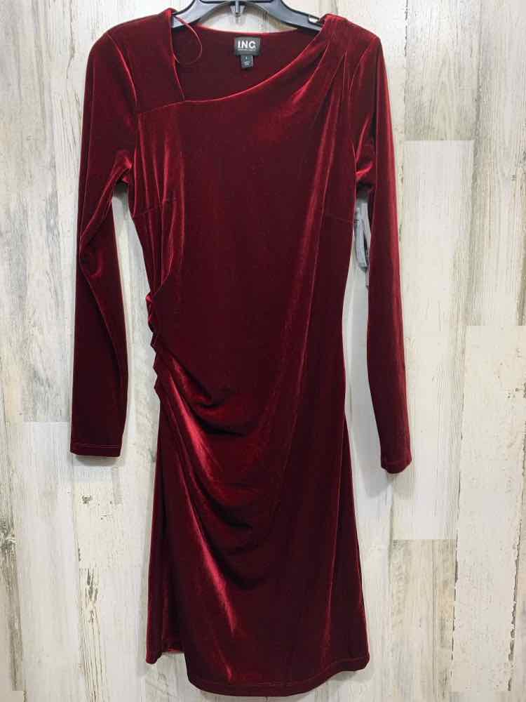 NWT INC Size S Dresses and Skirts Burgundy LONG SLEEVE Dress