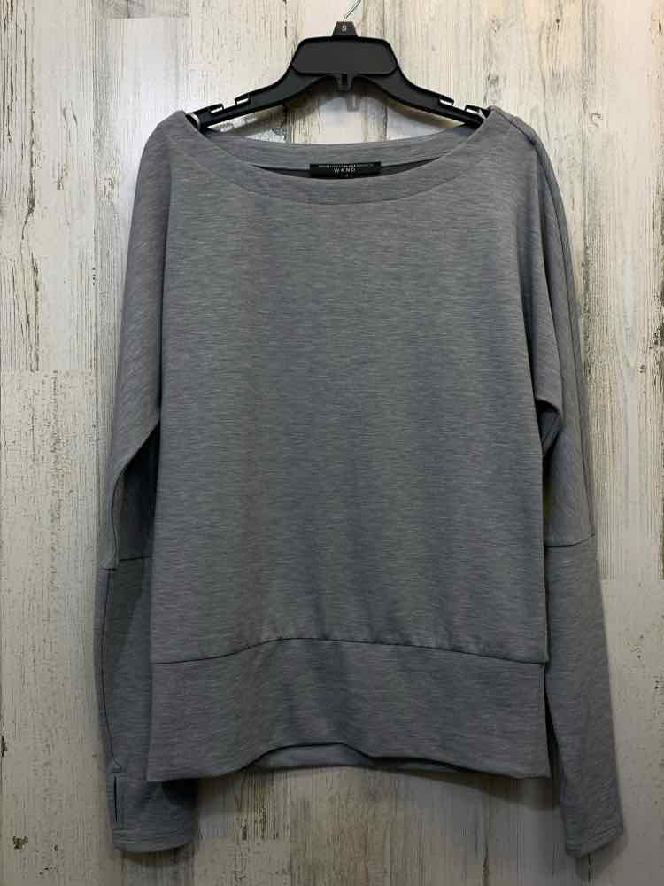 WHITE/BLACK MARKET Tops Size S Gray SPACE DYE LONG SLEEVES TOP