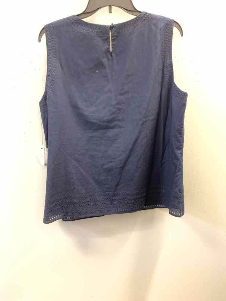 NWT TALBOTS PLUS SIZES Size 16 Navy SLEEVELESS TOP