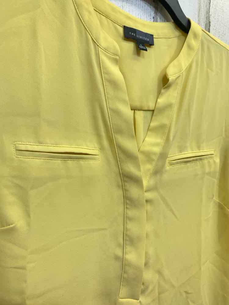 PRE-OWNED THE LIMITED Tops Size S Yellow CAP SLEEVE Blouse