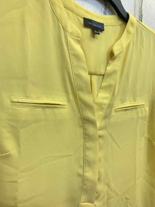 PRE-OWNED THE LIMITED Tops Size S Yellow CAP SLEEVE Blouse