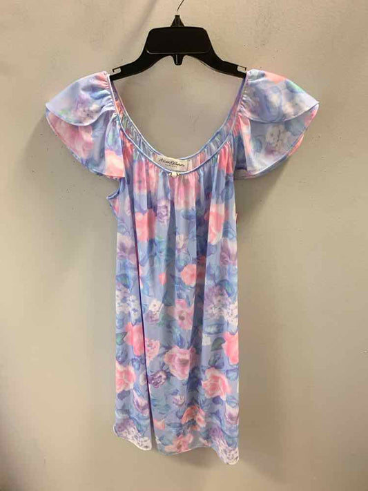 NWT MISS ELAINE Dresses and Skirts Size S PURP/PNK Floral CAP SLEEVE Dress