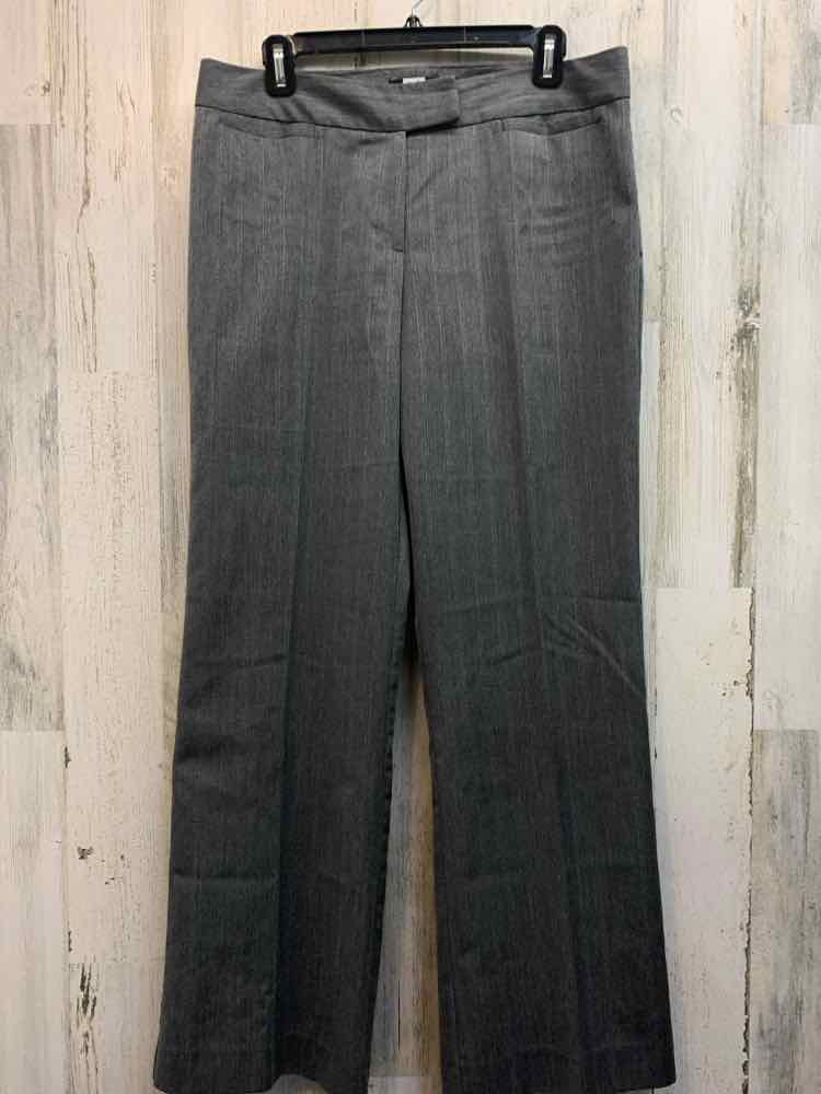 Size 10 STUDIO 1940 BOTTOMS Gray Stripe STRAIGHT Pants