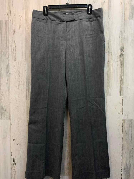 Size 10 STUDIO 1940 BOTTOMS Gray Stripe STRAIGHT Pants