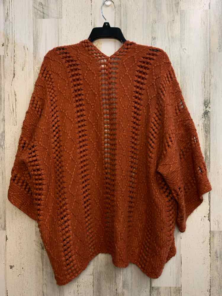 PRE-OWNED SO Tops Size L Orange 3/4 SLEEVE TOP/CARDIGAN