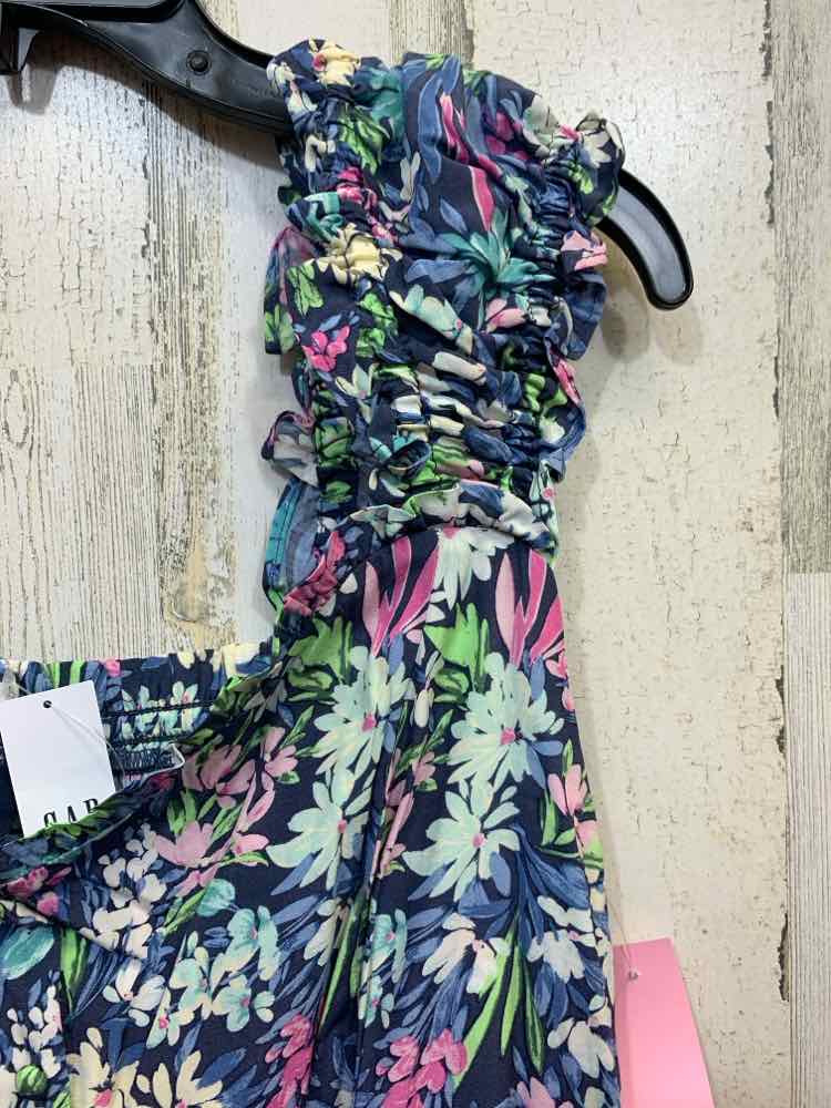 NWT GAP Dresses and Skirts Size L NAVY/AQUA/GRN/PINK/WHT Floral A-LINE Dress/A-L