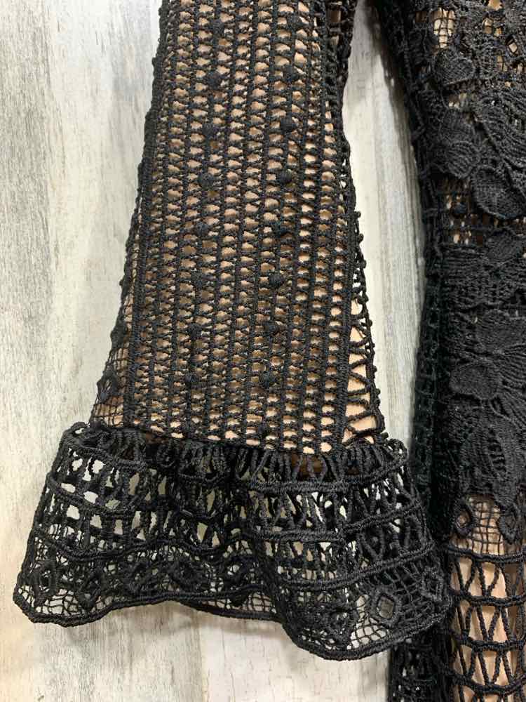 NWT POLYGRAM Dresses and Skirts Size S BLACK/NATURAL LONG SLEEVE Dress