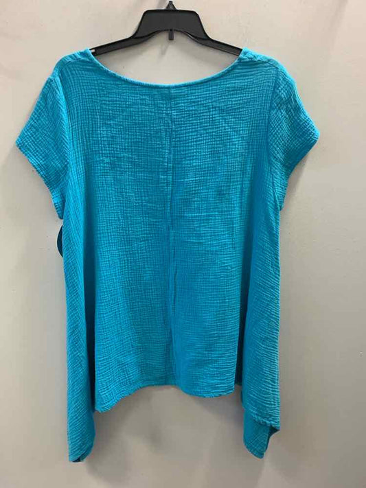 BRYN WALKER Tops Size L Blue TOP