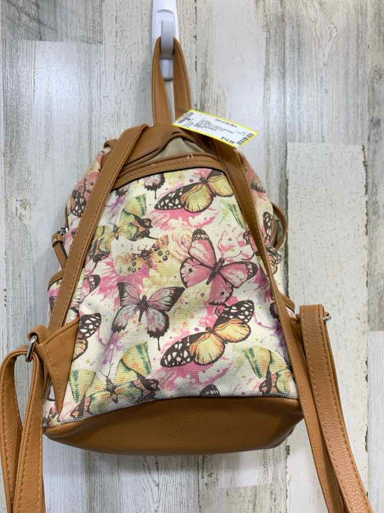 PRE-OWNED ROSETTI BGE/PNK  BUTTERFLIES BACKPACK