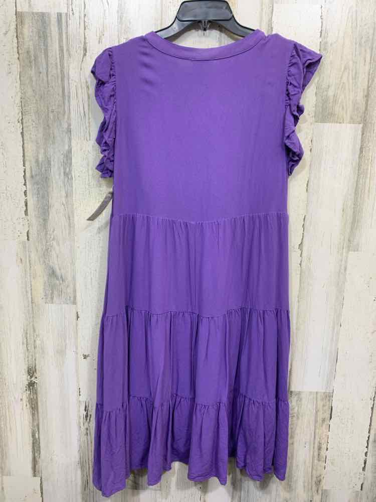 PRE-OWNED SHOP THE MINT Dresses and Skirts Size L Purple TIER TIERED Dress/PURPL