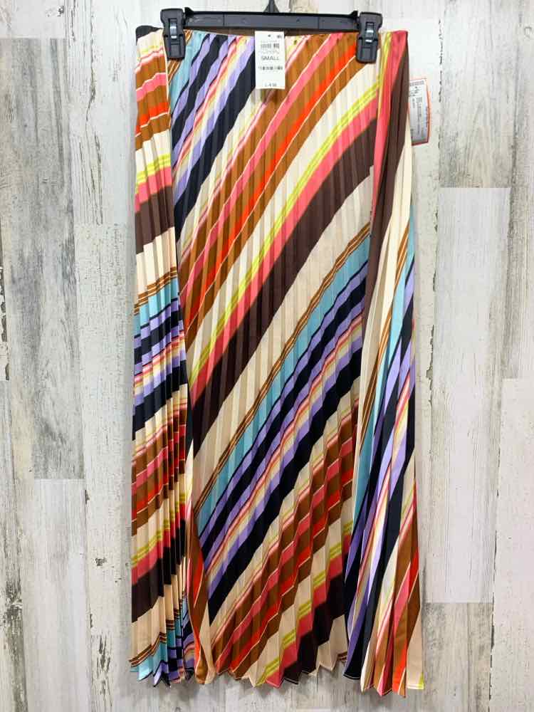 NWT ON 34TH S BOTTOMS NUDE/PRP/AQU/BLK/LIL DIAGONAL Maxi