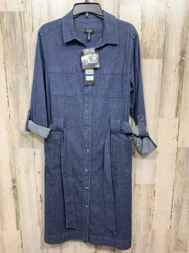 NWT JONES NEW YORK Size XL Dresses and Skirts Blue BUTTON UP MIDI Dress