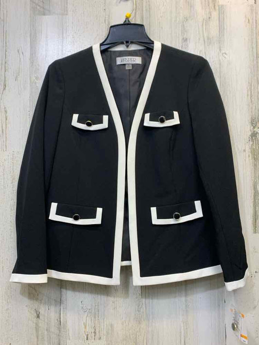 NWT KASPER Tops Size PS BLK LONG SLEEVES Blazer