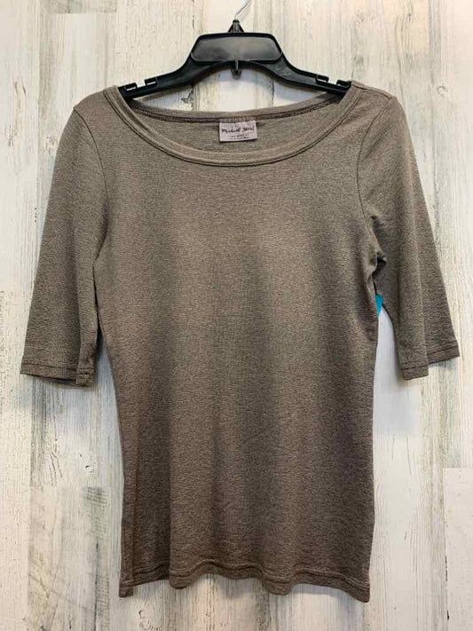 MICHAEL STARS Tops Size osfm Taupe 3/4 LENGTH TOP