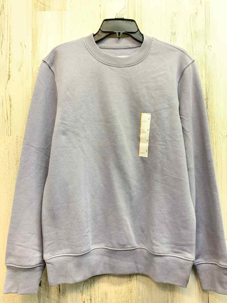 NWT GOOD FELLOW Tops Size S LAVENDAR Solid CREW NECK Sweatshirt/LAVENDER CREW NE