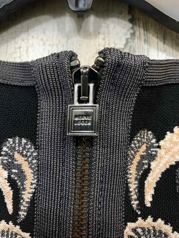 PRE-OWNED HERVE LEGER Dresses and Skirts Size M Black Floral SLEEVELESS Dress