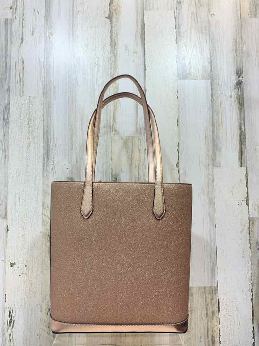 GOLD KATE SPADE GLITTER TINSEL TOTE