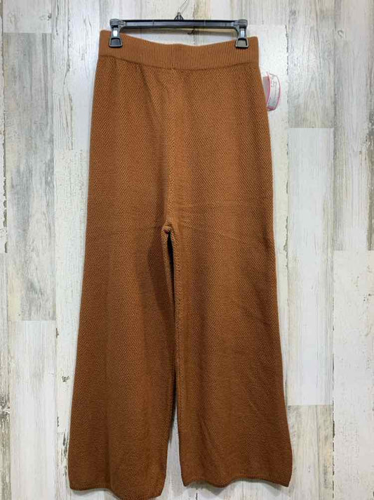 PRE-OWNED Size M BOTTOMS Brown WIDE LEG Pants