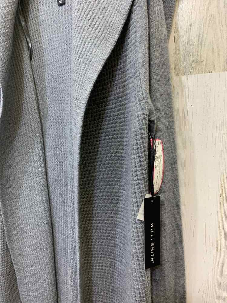 NWT WILLI SMITH Tops Size XL Gray Wool Solid CARDIGAN Cardigan/OPEN FRONT GRAY C