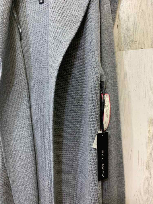 NWT WILLI SMITH Tops Size XL Gray Wool Solid CARDIGAN Cardigan/OPEN FRONT GRAY C