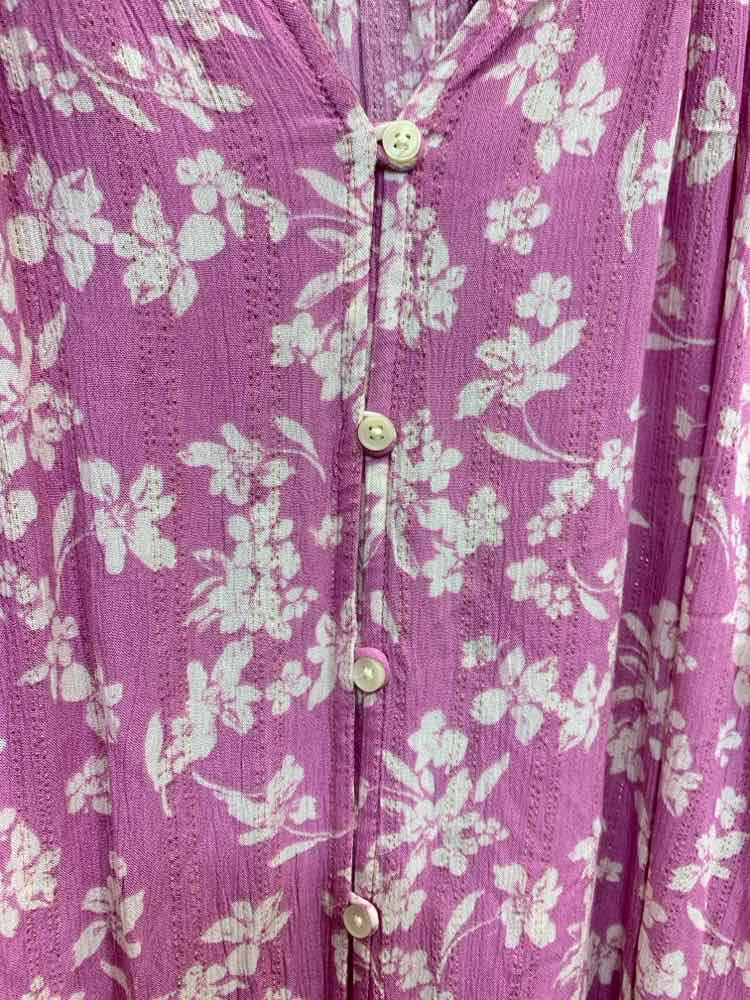 NWT STYLE & CO Tops Size 2X PNK/WHT Floral 3/4 SLEEVE Blouse