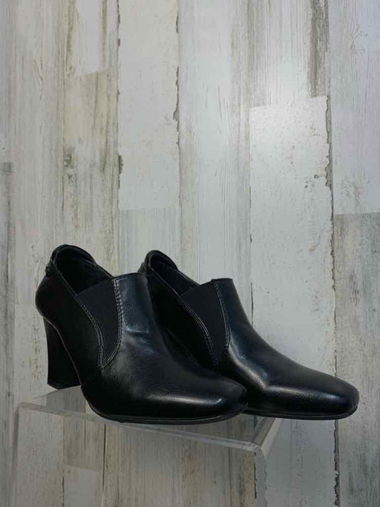 PRE-OWNED ETIENNE AIGNER SHOES 9 BLK Shoes/CHUNKY HEELS