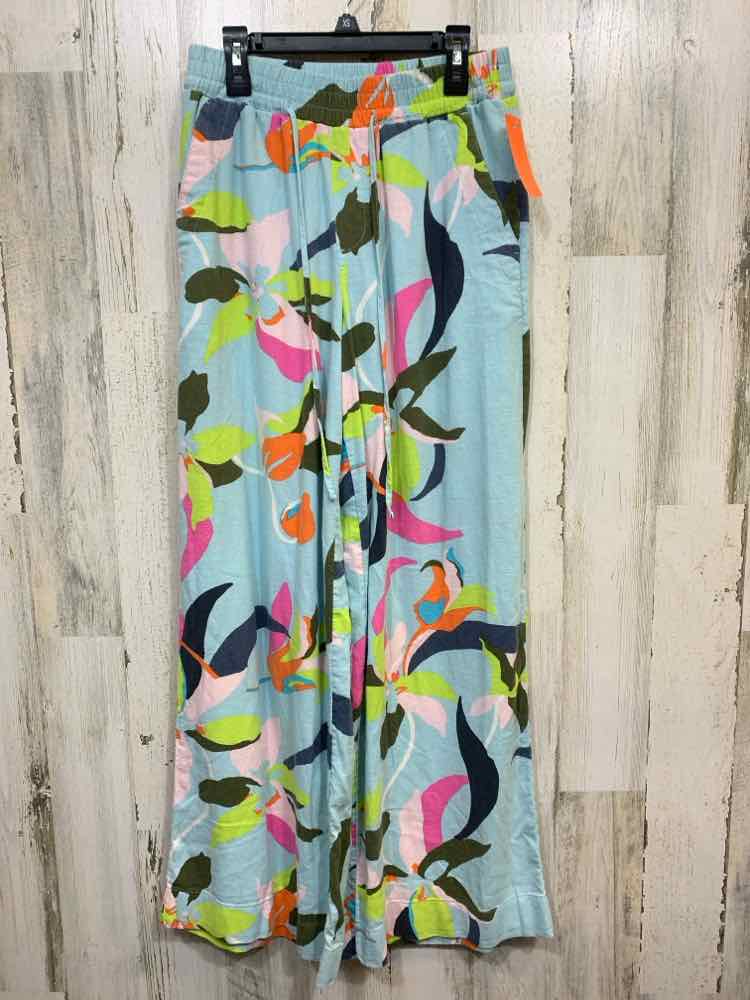 PRE-OWNED Size XS A NEW DAY BOTTOMS LGT BLU/PNK/WHT/BLK Floral Pants