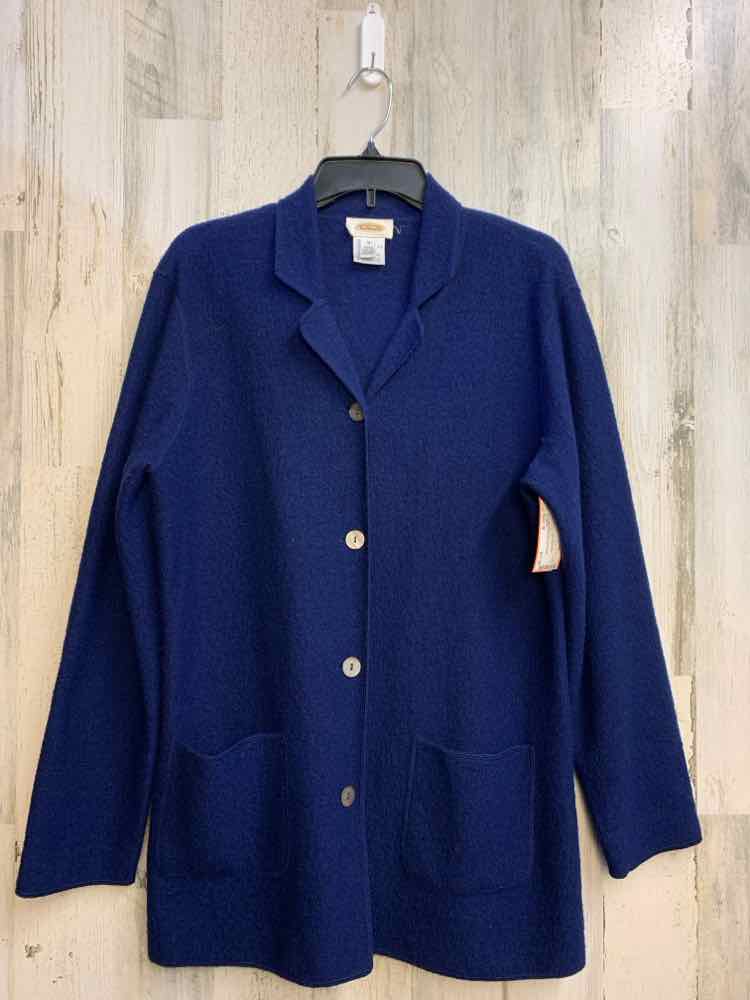 PRE-OWNED TALBOTS Tops Size M Royal Blue LONGSLEEVE TOP/BUTTON UP JACKET