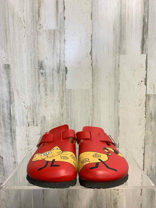 PRE-OWNED BIRKENSTOCK SHOES Shoe Size 8.5 Red CAT CLOG Shoes