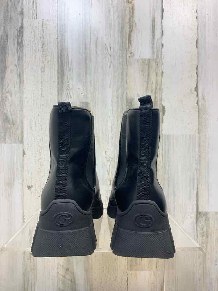 NWT GUESS SHOES Shoe Size 11 Black Shoes/MID BOOTS ELASTIC SIDES