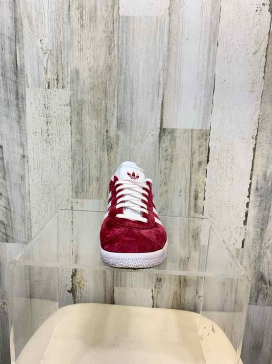 PRE-OWNED ADIDAS SHOES Shoe Size 6 BURG/WHT SNEAKERS Shoes