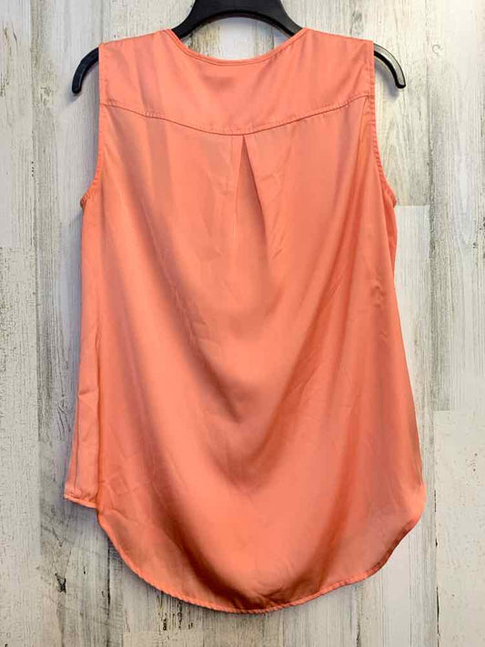 PRE-OWNED NEW YORK & CO Tops Size M GRAPEFRUIT SLEEVELESS TOP