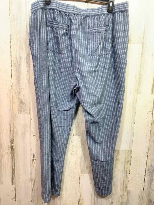 PRE-OWNED Size 20W TALBOTS/DRAWSTRING WAIST WIDE-LEG PANT