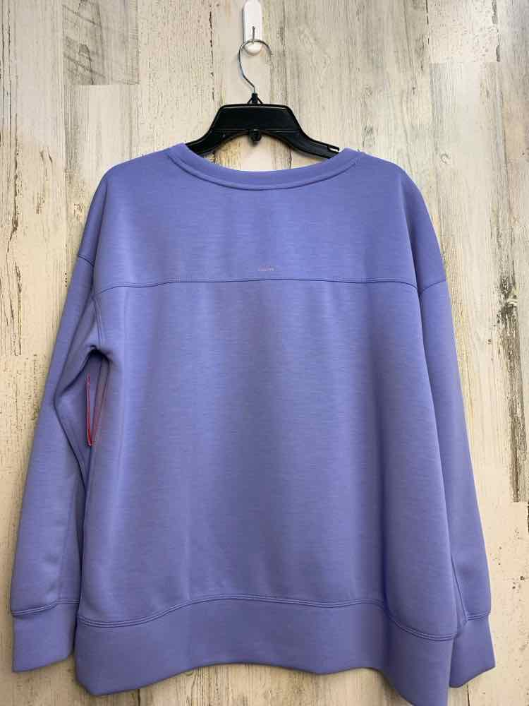 PRE-OWNED MONDETTA Tops Size L LILAC LONG SLEEVES TOP/PLAIN CREW NECK