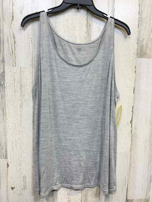 PRE-OWNED EILEEN FISHER Tops Size XL Gray Tank Top/SCOOP NECKLINE
