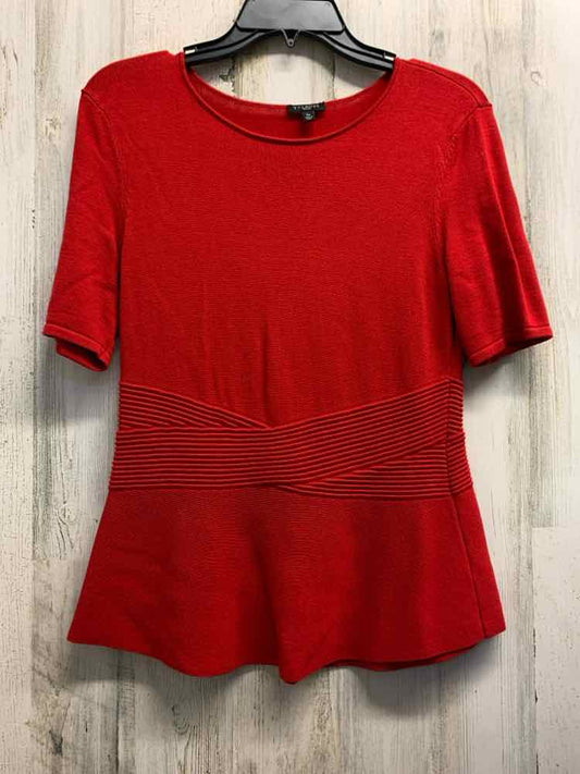 PRE-OWNED TALBOTS Tops Size SP Red Solid SHORT SLEEVES TOP/RED SHORT SLEEVE TOP.