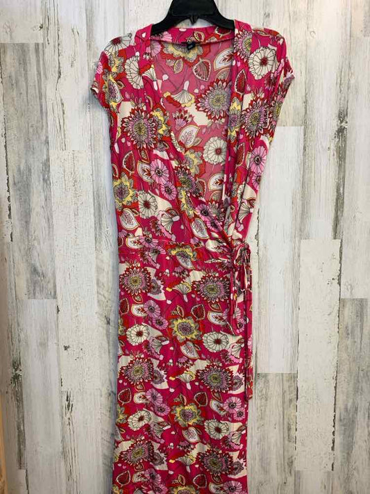 H&M Dresses and Skirts Size 12 HT PINK/CRM/RED/YEL Floral SLEEVELESS Dress