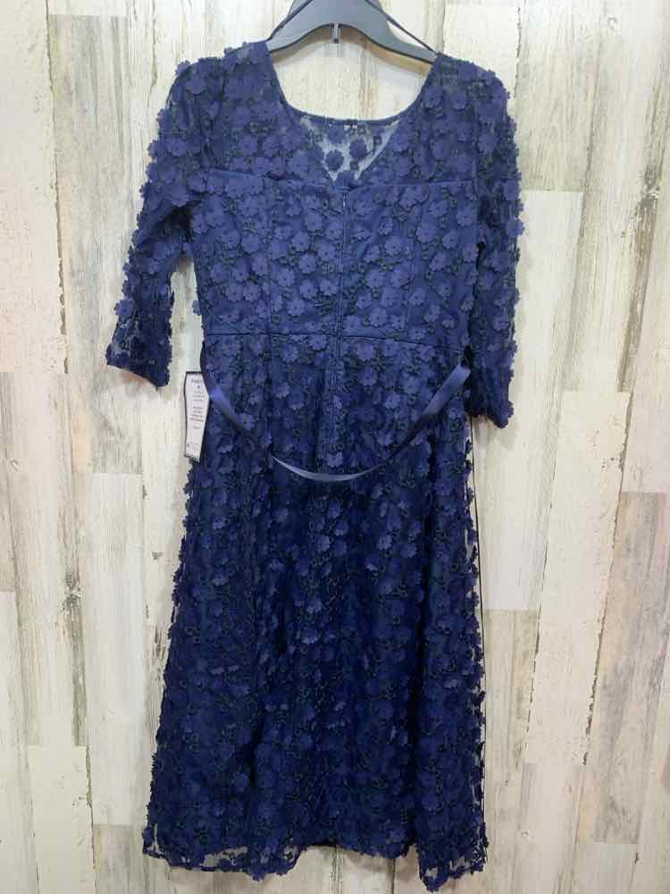 NWT ALEX EVENINGS Dresses and Skirts Size 6 NAVY BLUE Floral Dress
