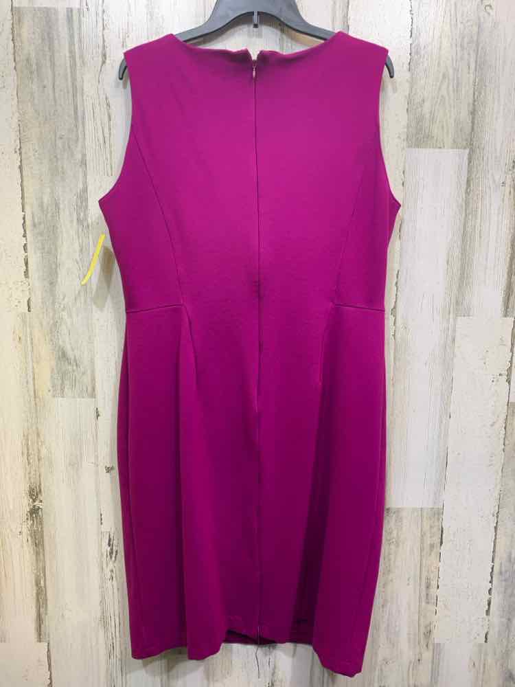 PRE-OWNED LANDS END Dresses and Skirts Size 16T Purple Solid SHEATH Dress