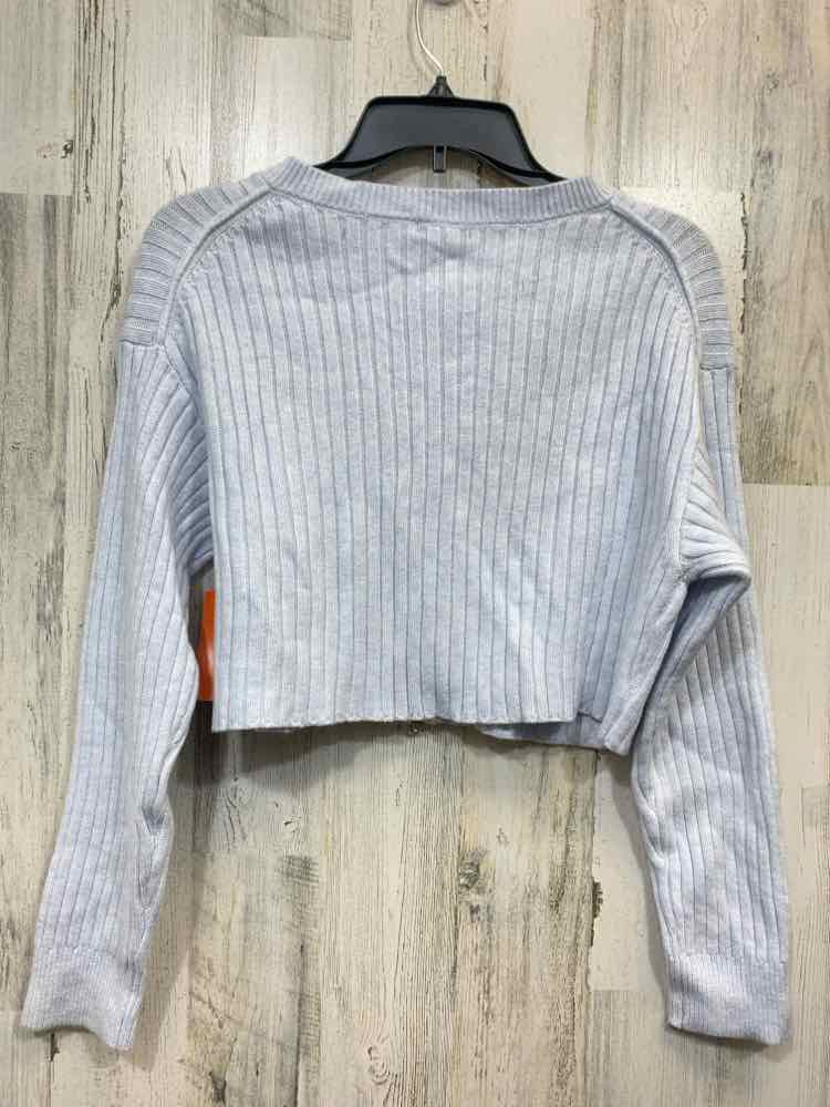NWT WILD FABLE Tops Size M Blue LONG SLEEVE/ZIP UP RIBBED CROPPED SWEATER