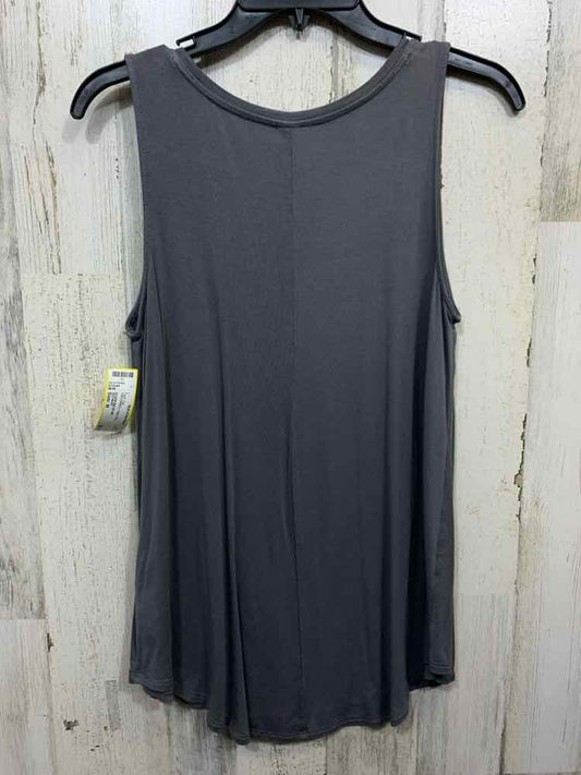 PRE-OWNED OLD NAVY Tops Size S TALL GRAY  RIBBED/ SCOOP NECKLINE Tank Top