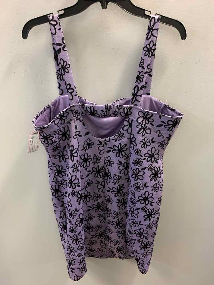 FOREVER 21 PLUS SIZES Size 1X Purple Floral Dress