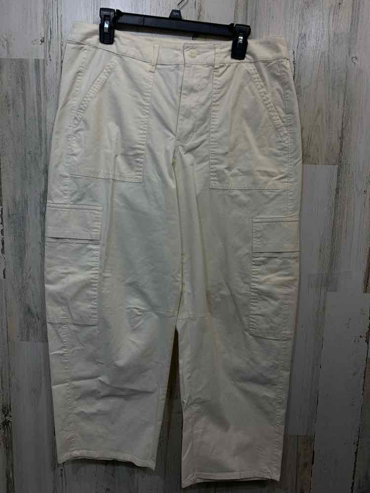 NWT Size 12 UNIVERSAL THREADS BOTTOMS Cream CARGO W/SQUARE POCKETS Pants