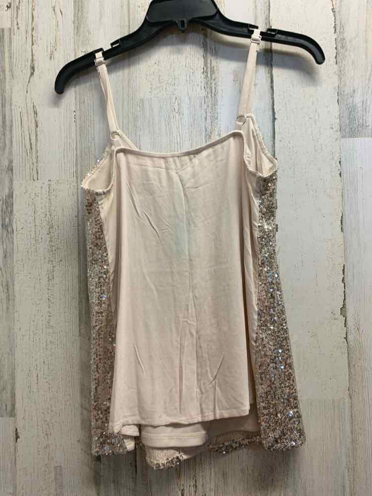 NWT MAURICES Tops Size XS Taupe SEQUINED TANK TOP Tank Top/TAUPE SEQUINED TANK T