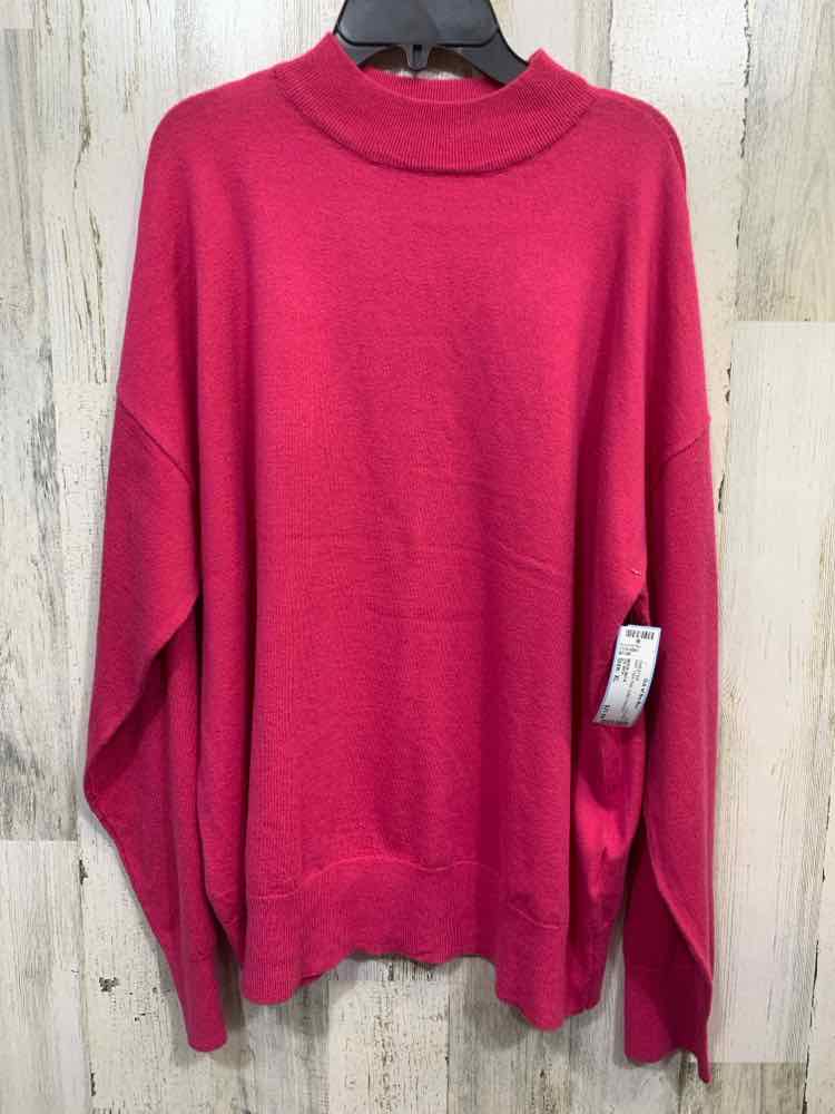 NWT ON 34TH Size XL Tops Pink LONG SLEEVES MOCK NECK SWEATER