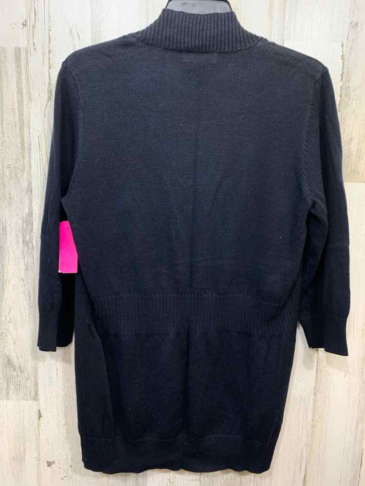 NWT VERVE Tops Size L Navy Solid CARDIGAN Sweater/NAVY OPEN FRONT CARDIGAN