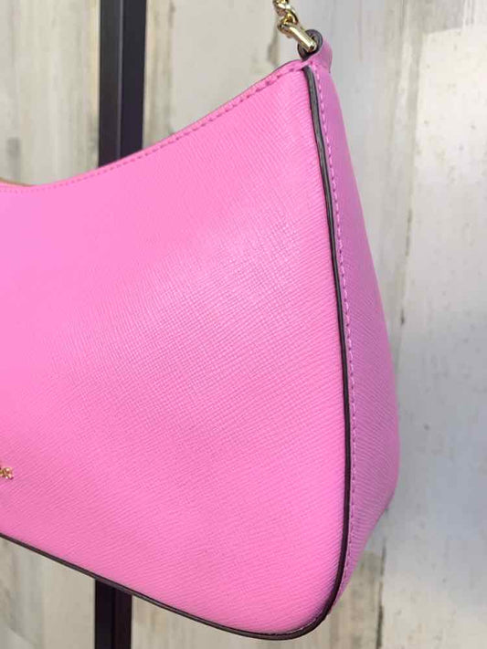 KATE SPADE HOT PINK Purse/SAFFIANO/GOLD CHAIN/CROSS BODY