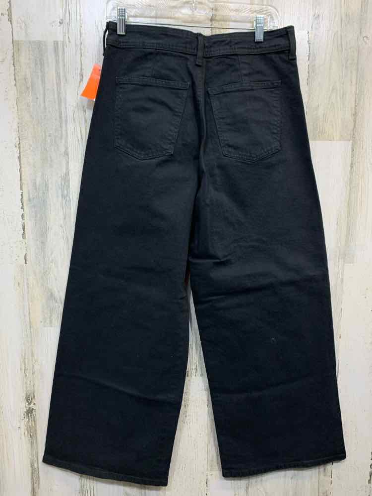 NWT Size 10 UNIVERSAL THREADS BOTTOMS Black DenimHIGH-RISE SAILOR WIDE LEG