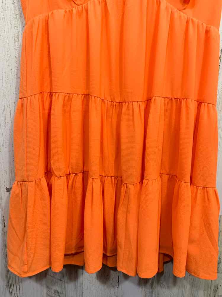 PRE-OWNED SHE + SKY Dresses and Skirts Size L Orange TIER TIERED Dress/ORANGE TI