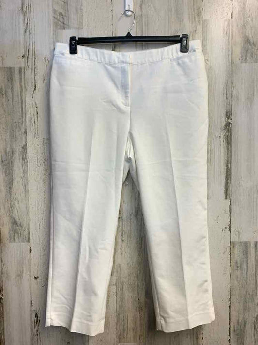 PRE-OWNED Size 20W RUBY RD BOTTOMS White STRAIGHT Pants